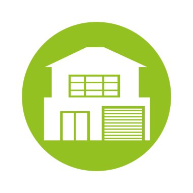 dış ev izole simgesi