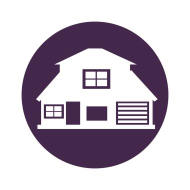 dış ev izole simgesi