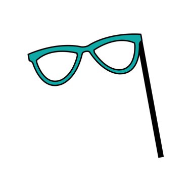 parti maskesi izole simgesi