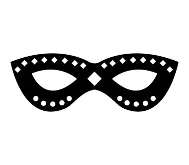 parti maskesi izole simgesi