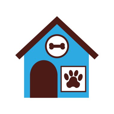 ev maskot izole simgesi