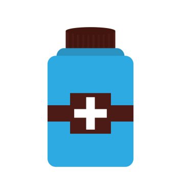 şişe ilaç izole simgesi