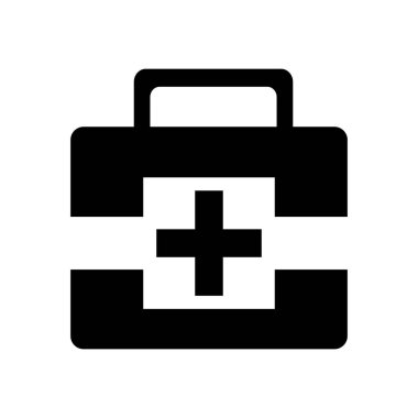 Kit tıbbi izole simgesi