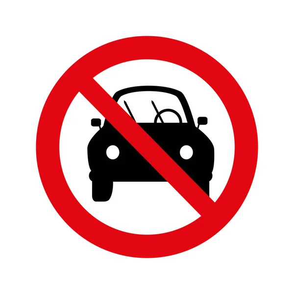 Inte parkering Signalsymbolen — Stock vektor