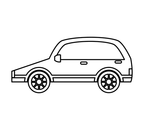 Araba otomatik araç izole simgesi — Stok Vektör