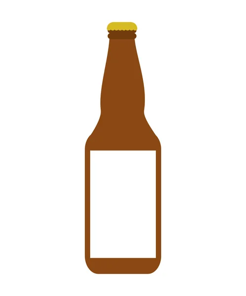 Bier fles geïsoleerde pictogram — Stockvector