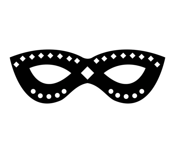 Masque de fête icône isolée — Image vectorielle