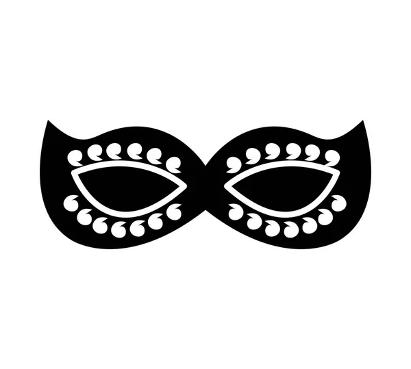 Máscara de festa ícone isolado — Vetor de Stock