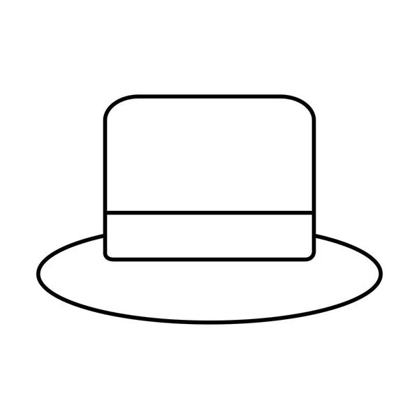 Джентльмен капелюх ізольована ікона — стоковий вектор