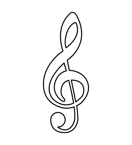 Music note isolated icon — стоковый вектор