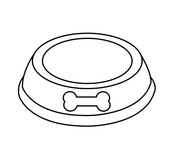 Plato mascota aislado icono — Vector de stock