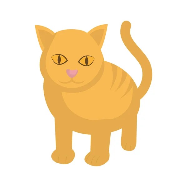 Симпатичный талисман кота — стоковый вектор