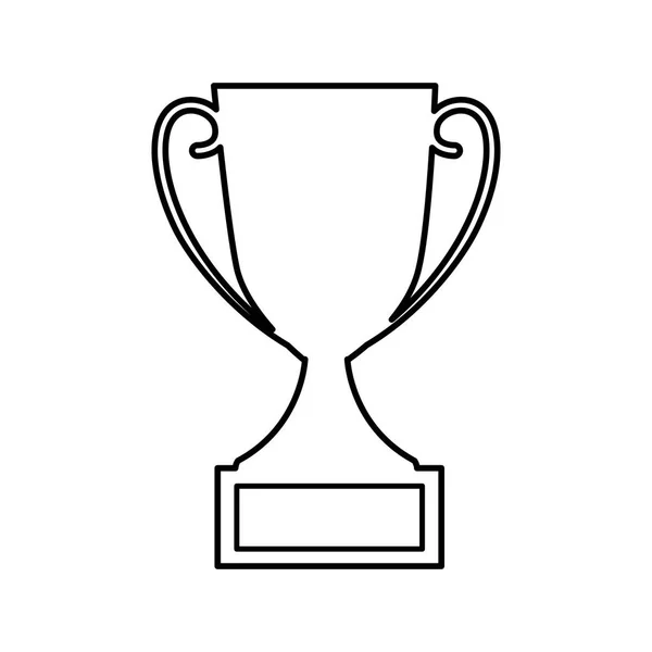 Trofeo primer lugar icono aislado — Vector de stock