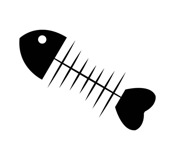 Їжа кісткової риби — стоковий вектор