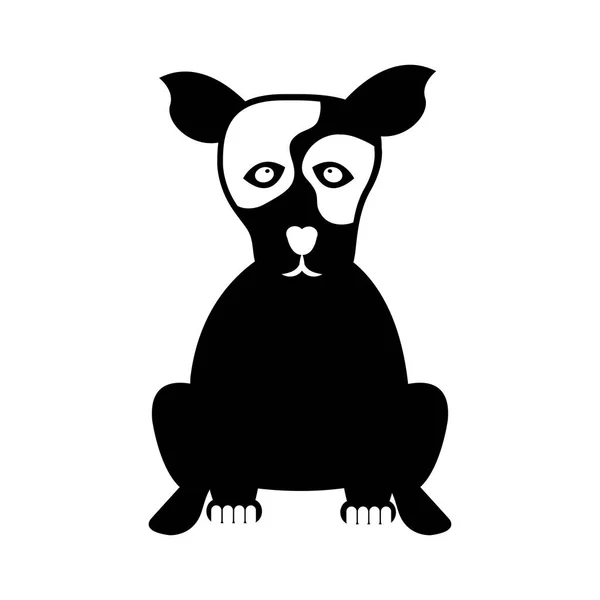 Söt hund maskot ikonen — Stock vektor