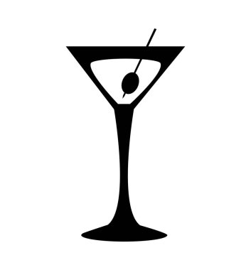 bardak içki parti izole simgesi