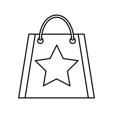 alışveriş çantası izole simgesi