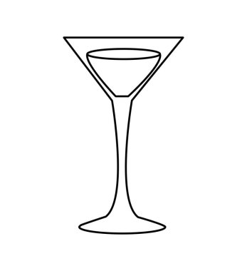 bardak içki parti izole simgesi