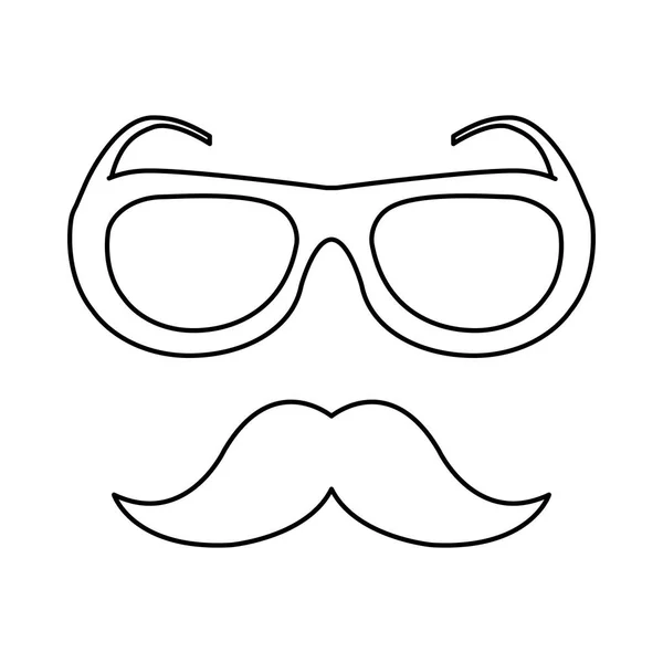 Сучасні окуляри ізольована ікона — стоковий вектор