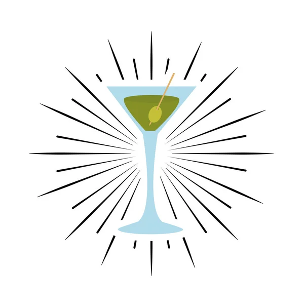 Чашка напій вечірка ізольована ікона — стоковий вектор