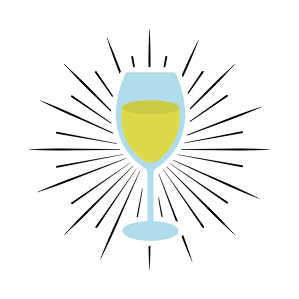 Tasse boisson partie icône isolée — Image vectorielle