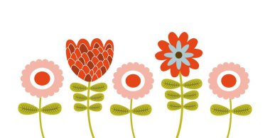 renkli çiçek tasarım