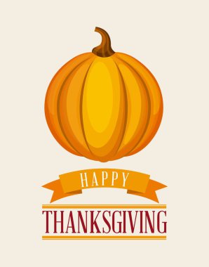 Mutlu Şükran günü kartı