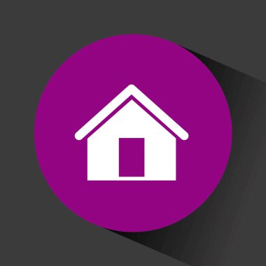 ev simgesini mor dairesi