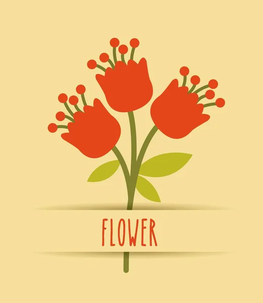 Mooie bloem pictogram — Stockvector