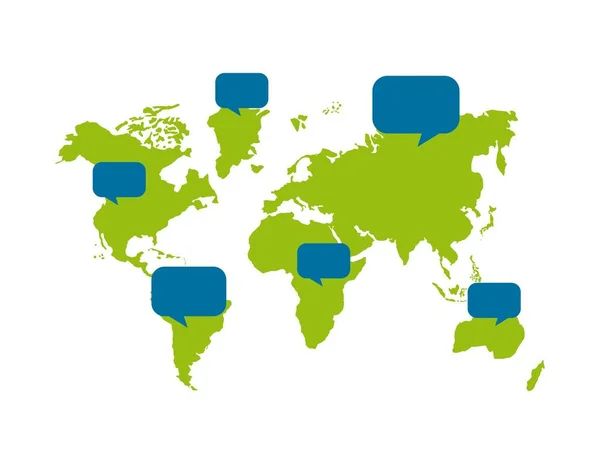 Ícone do mapa mundial —  Vetores de Stock