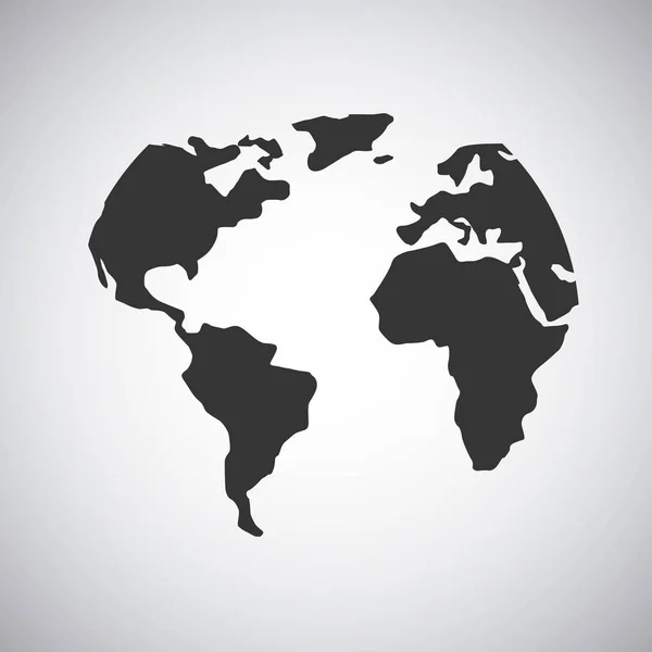 Ikona mapy světa — Stockový vektor
