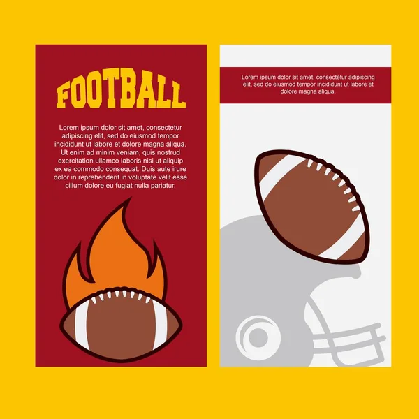 American Football Design — Stockvektor