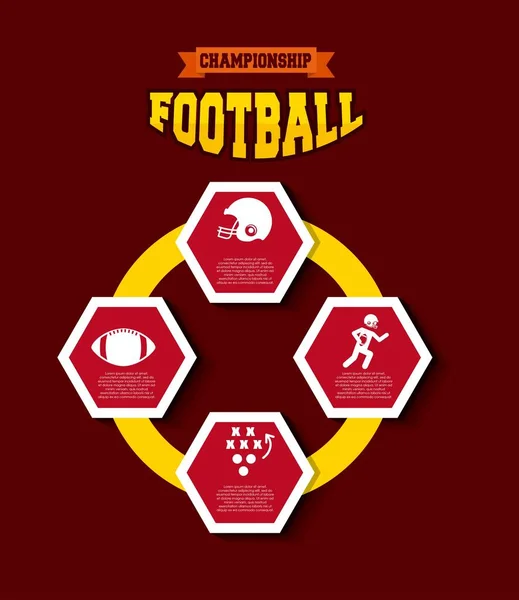 Футбольный дизайн США — стоковый вектор