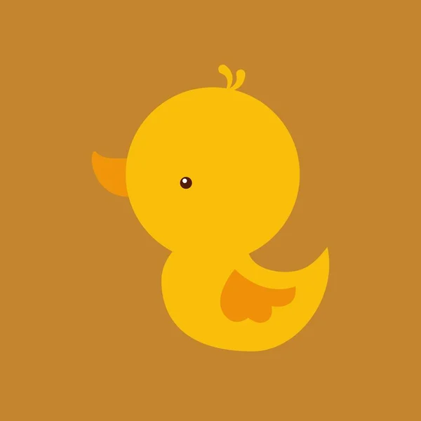 可爱的鸭子图标 — 图库矢量图片