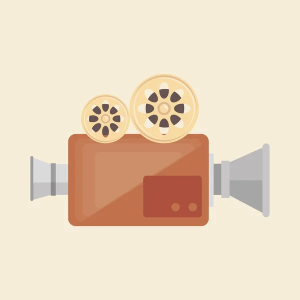 Camera film vintage recorder movie — Stock Vector