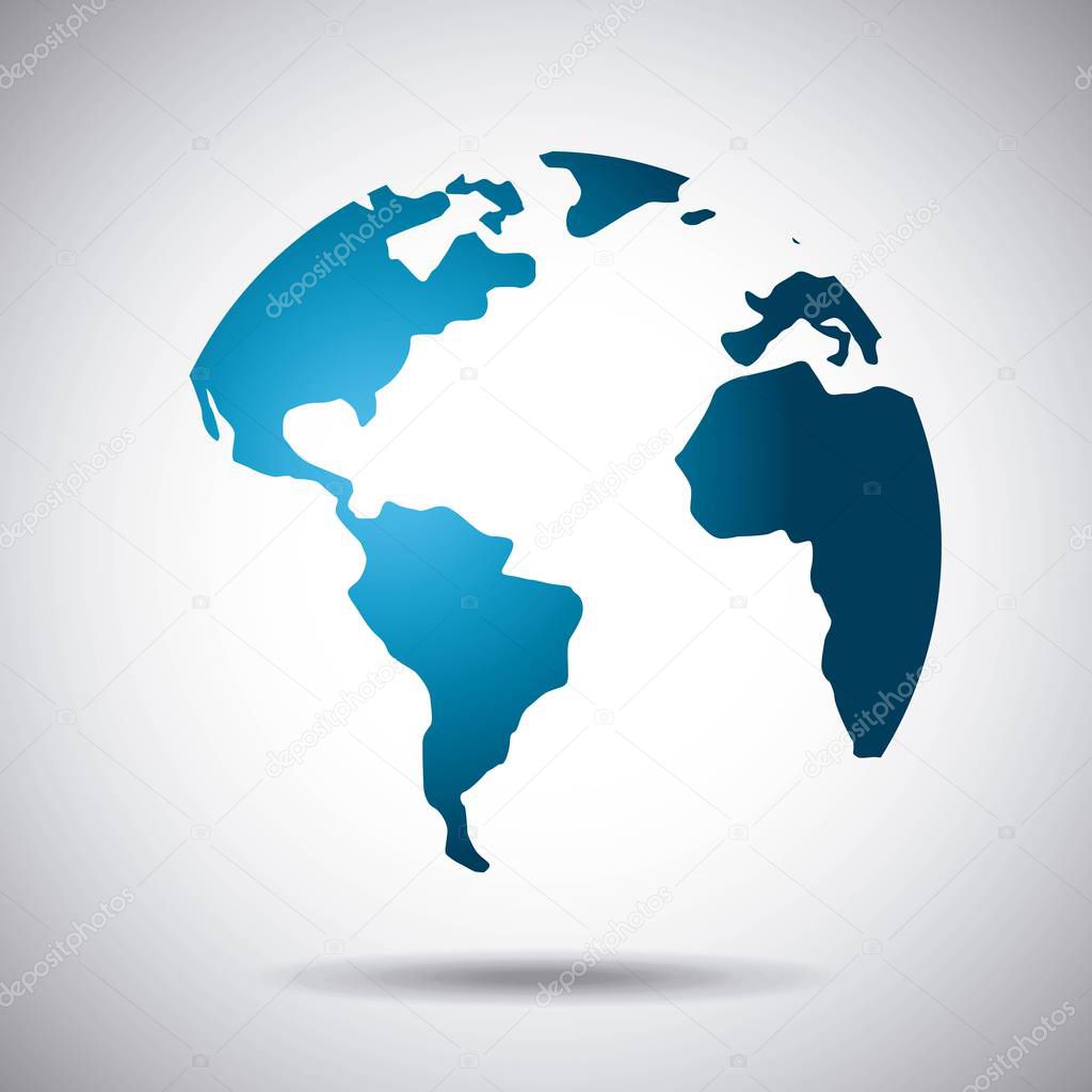 World map icon — Stock Vector © yupiramos #131065594