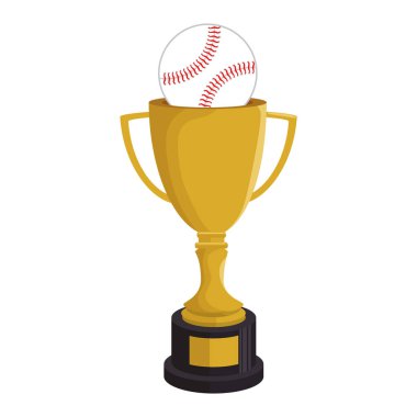çizgi film Kupa şampiyonu beyzbol simgesi