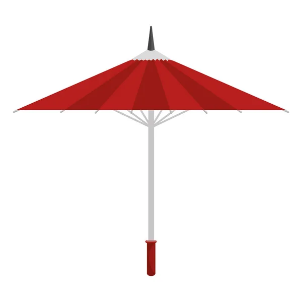 Cartoon umbrella traditional japanese icon — Stock Vector