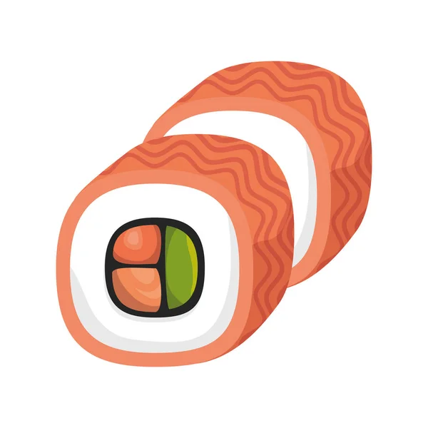 Japón viaje comida sushi — Vector de stock