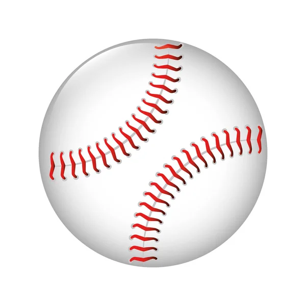 Icône balle de baseball graphique — Image vectorielle