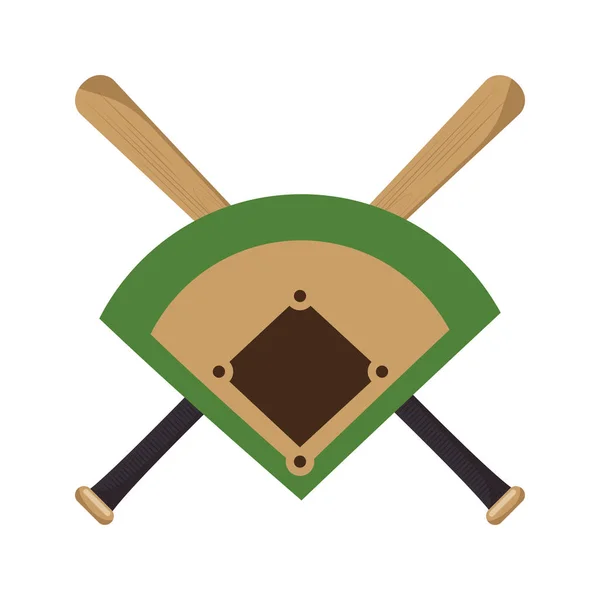 Baseballschläger-Ikonen — Stockvektor