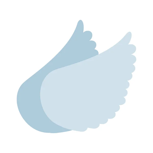 Angel wing isolated icon — Stock Vector