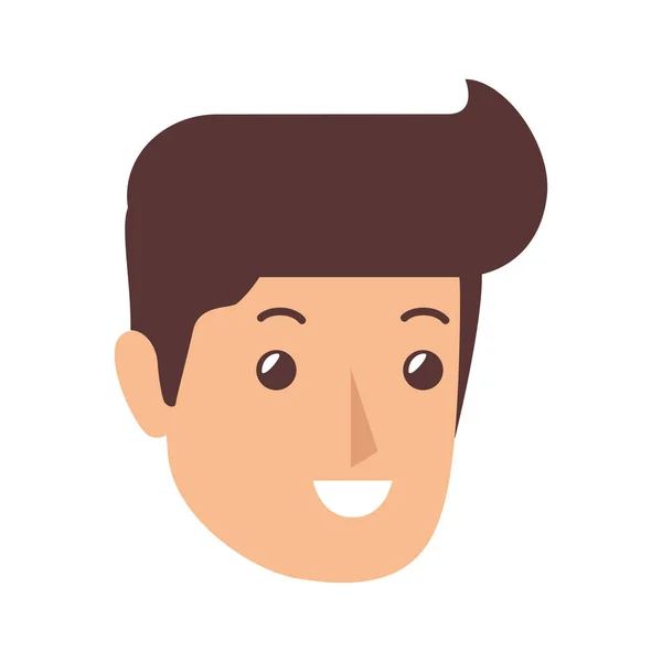 Hombre carácter aislado icono — Vector de stock