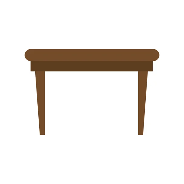 Стіл дерев'яна ізольована іконка — стоковий вектор