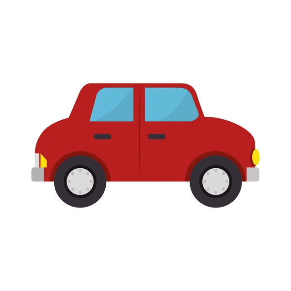 Coche juguete niño aislado icono — Vector de stock