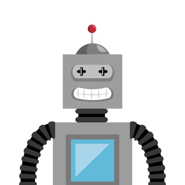 Brinquedo robô garoto ícone isolado —  Vetores de Stock