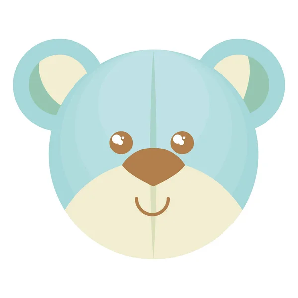 Lindo oso teddy aislado icono — Archivo Imágenes Vectoriales