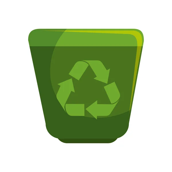 Recycle afval met pijlen — Stockvector