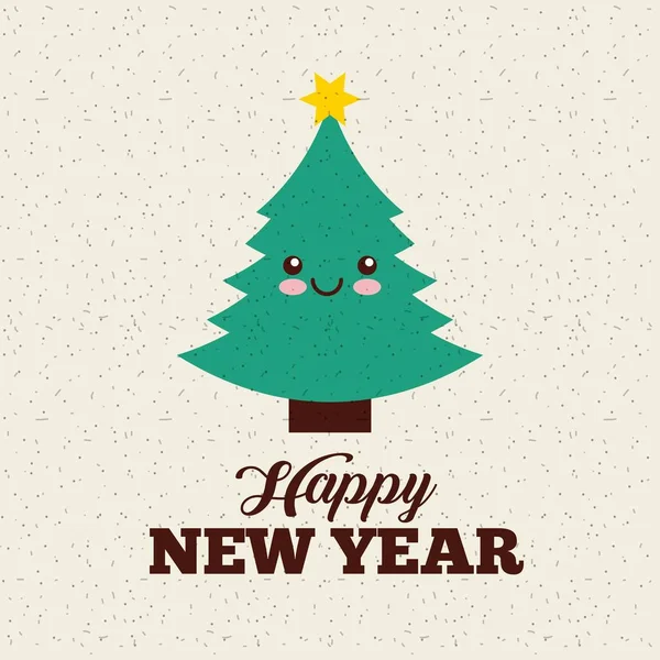 Feliz año nuevo tarjeta — Vector de stock