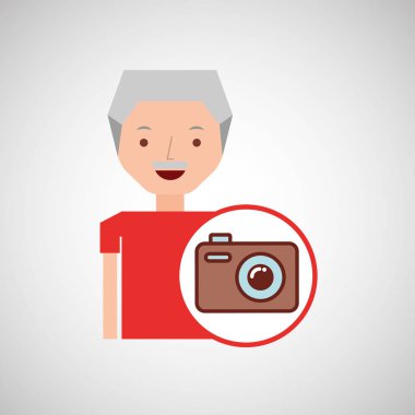 yaşlı adam Babalar günü hediyesi kamera